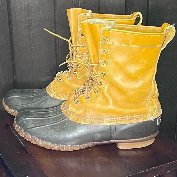Vintage 1970s LL Bean Men Sz 10 M Maine Hunting Shoe 10" Duck Boots Style EUC - Picture 3 of 7